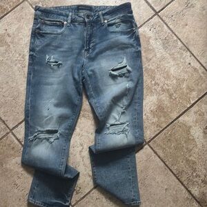 Distressed Blue Women Jeans